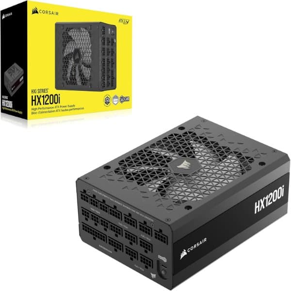 ספק כוח Corsair HX1200i ATX3.1 Full modular 80Plus Platinum Black