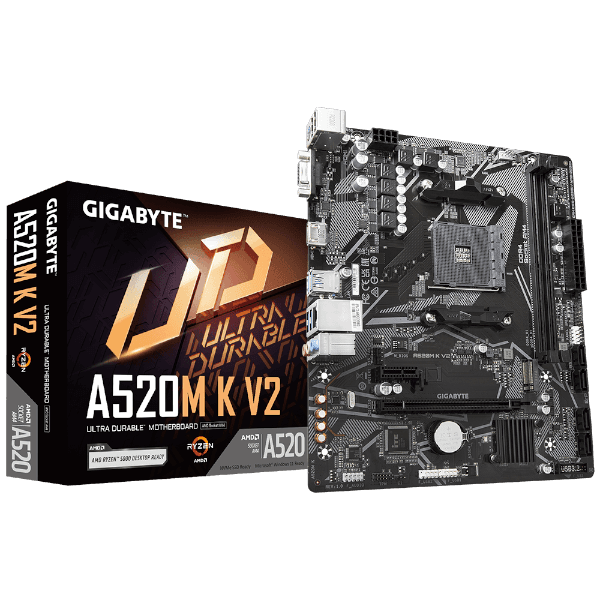 לוח אם Gigabyte AMD A520 K V2 rev 1.1 DDR4 For AM4