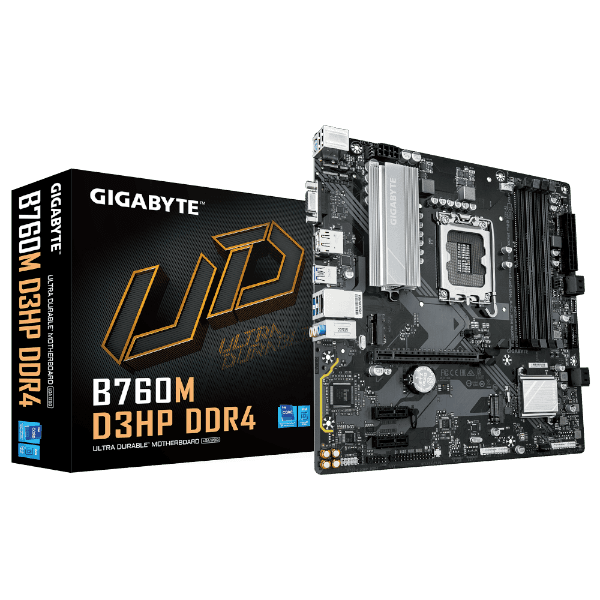 לוח אם GIGABYTE B760M D3HP DDR4 mATX עם HDMI ו-VGA