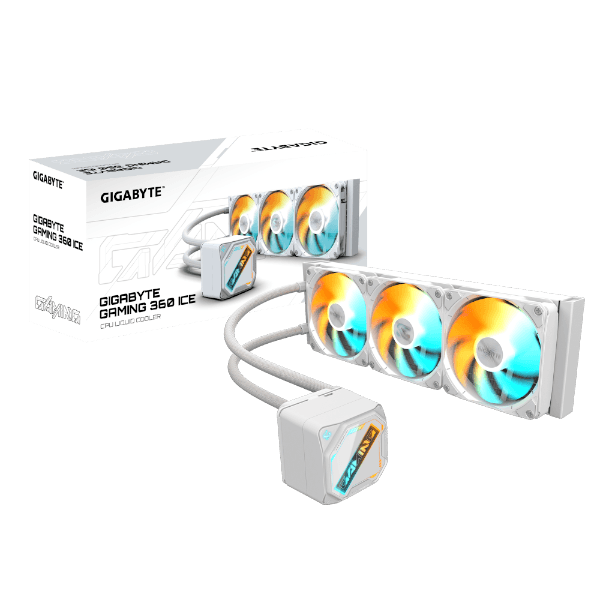 קירור נוזלי Gigabyte Gaming 360 ICE 3XARGB 120MM Fan White