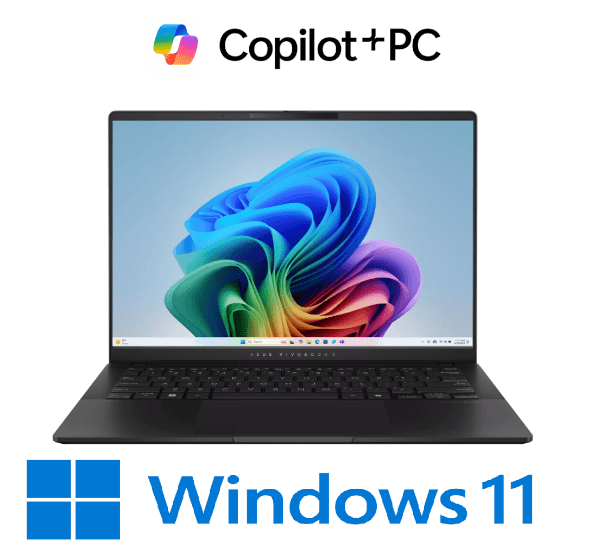 מחשב נייד ASUS VivoBook S 14 Ryzen AI 7 350 עם 24GB RAM ו-1TB NVME