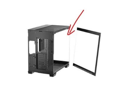 זכוכית קדמית ANTEC C8 BLACK – איכותית ומעוצבת