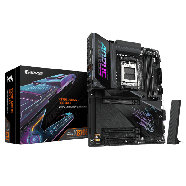 לוח אם GIGABYTE X870E AORUS PRO X3D עם WIFI7 ו-DDR5