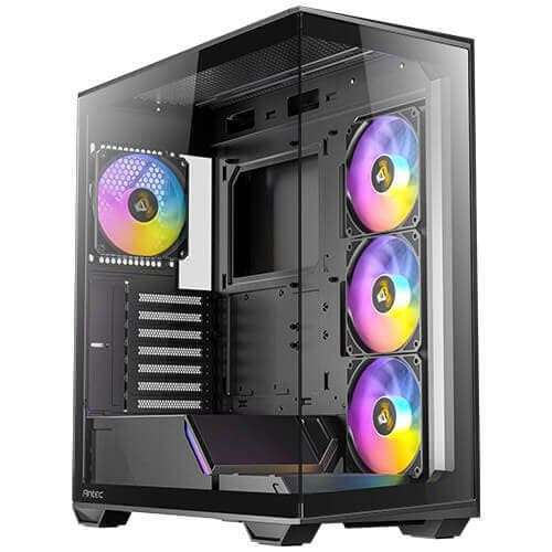 מארז Antec C3 ARGB Mid-Tower ATX עם 4 מאווררים ARGB ו-Type-C